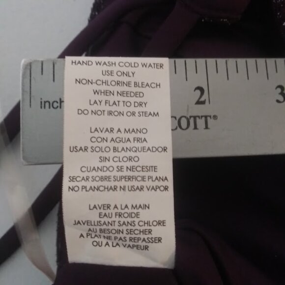 Xtraordinary women's size 9 plum metallic haltar dress - Picture 15 of 15